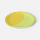 Gelb Atemberaubend Pappteller (Schrägansicht)