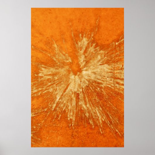 Gelb auf Orange Paintball Poster (Vorne)