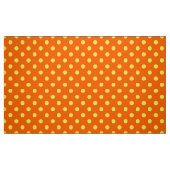 Gelb auf Orange Polka Dots Design Stoff (Fat Quarter (45,7 x 55,9 cm))