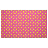 Gelb auf rosa Polka Dots Design Stoff (Fat Quarter (45,7 x 55,9 cm))