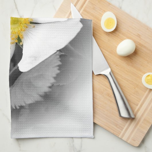 Gelb auf Schatten des Graus Handtuch (Viertel Falte)