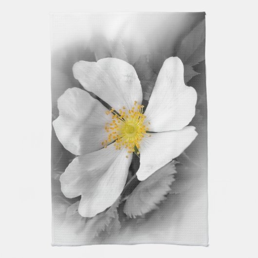 Gelb auf Schatten des Graus Handtuch (Vertikal)