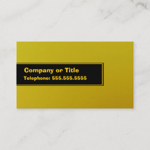 Gelb auf Schwarzem auf Gelb Visitenkarte