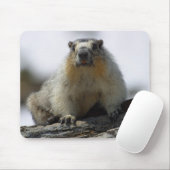 Gelb aufgeblähtes Murmeltier Mousepad (Mit Mouse)