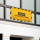 Gelb Banner Unter Bau Warnung (Äußeres Gebäude)