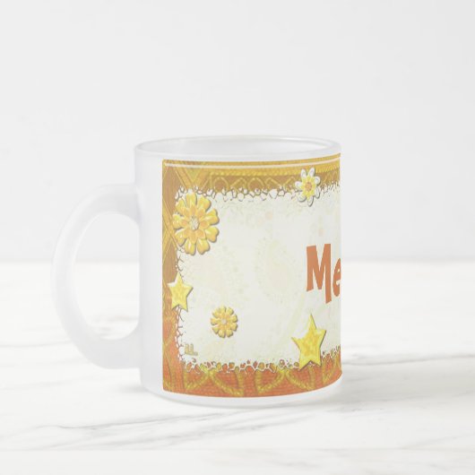 Gelb bei Play Jewelen PERSONALISIERT Mattglastasse (Links)