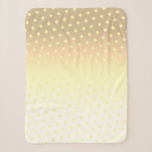 Gelb Beige Weiße Farben Minimalistische Decke Sherpadecke