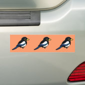 Gelb-berechnete Elster Autoaufkleber (Auf Auto)
