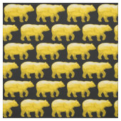 Gelb betrifft schwarzes Gewebe H Stoff (Muster)