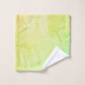 Gelb bis Grün Ombre Typ Badhandtuch Set (Waschlappen)