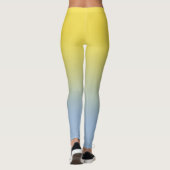 Gelb bis leicht blauer Farbton Leggings (Rückseite)