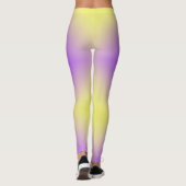 Gelb bis Lila Diamantmuster Leggings (Rückseite)