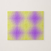 Gelb bis Lila Diamantmuster Puzzle (Horizontal)