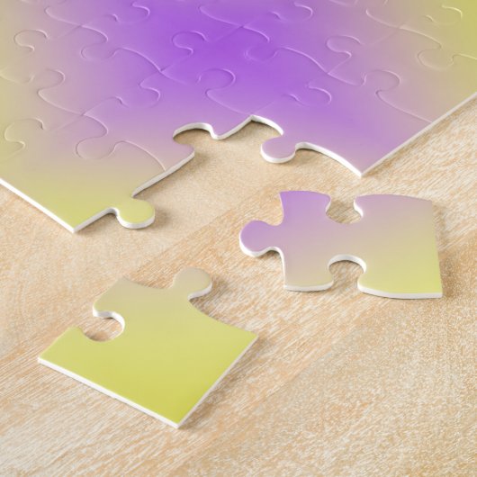 Gelb bis Lila Diamantmuster Puzzle (Seite)