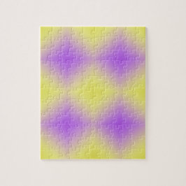 Gelb bis Lila Diamantmuster Puzzle