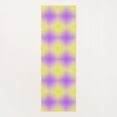 Gelb bis Lila Diamantmuster Yogamatte (Rückseite)