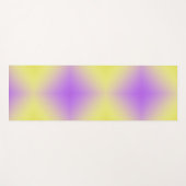 Gelb bis Lila Diamantmuster Yogamatte (Vorderseite (Horizontal))