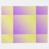 Gelb bis Lila glänzend Abstrakt Fleecedecke (Vorderseite (Horizontal))