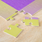 Gelb bis Lila glänzend Abstrakt Puzzle (Seite)