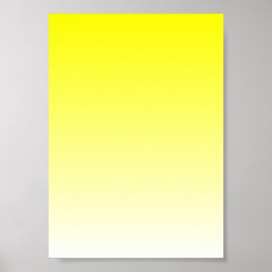Gelb bis weiß glänzend poster (Vorne)
