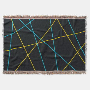 Gelb, blau, cool, trendig, urbane, moderne Linien Decke