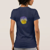 Gelb-Blau des Pansy-2a T-Shirt (Rückseite)