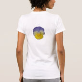 Gelb-Blau des Pansy-2a T-Shirt (Rückseite)