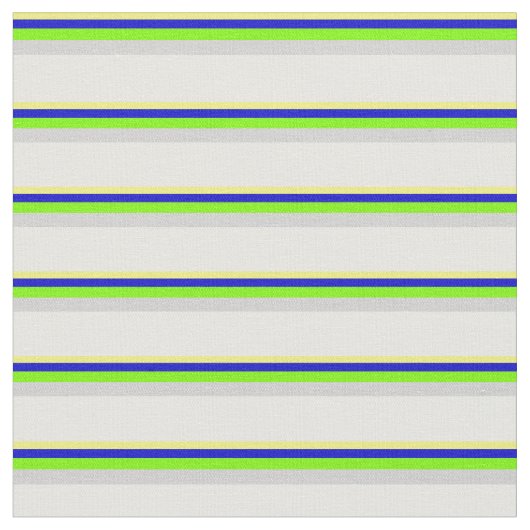 Gelb, Blau, Grün, leicht Grau und Minzcreme Stoff (Nahaufnahme)