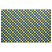 Gelb-blau-kariertes Muster Stoff (Yard (91,4 cm))