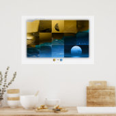 gelb —> blau poster (Küche)