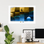 gelb —> blau poster (Heimbüro)