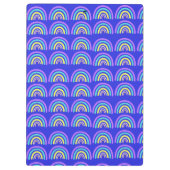 Gelb, blau und Lila Klemmbrett (Rückseite)