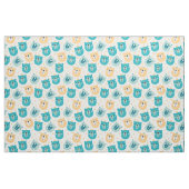 Gelb blaues Muster eines benutzerdefinierten Sleep Stoff (Fat Quarter (45,7 x 55,9 cm))
