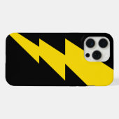 Gelb Blitz iPhone Hülle (Rückseite (Horizontal))