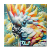 Gelb blühende Mohnblumen personalisierter Kakadu V