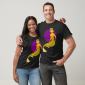 Gelb Box Fisch Merman T-Shirt (Unisex)