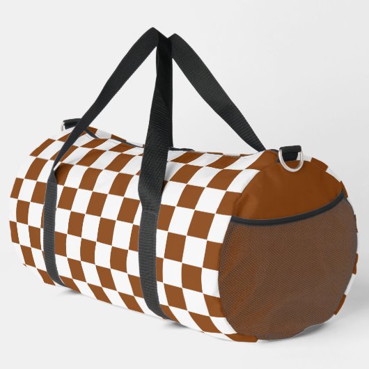 Gelb braun und weiß duffle bag (Rechte Ecke)