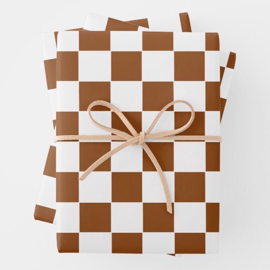 Gelb braun und weiß geschenkpapier set (Beispiel)