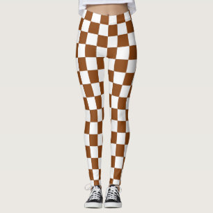 Gelb braun und weiß leggings