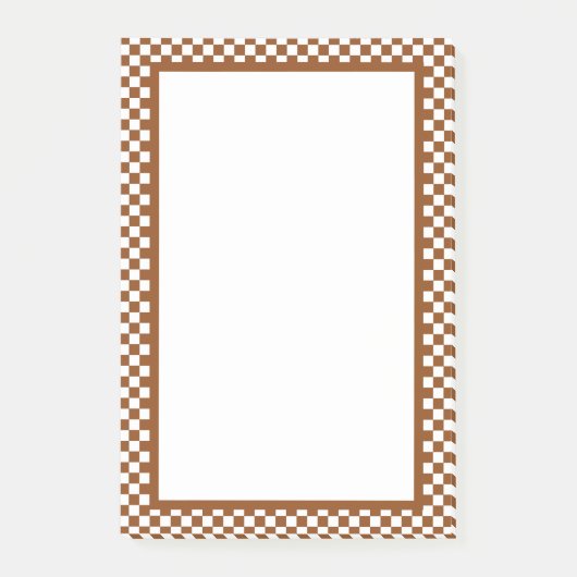 Gelb braun und weiß post-it klebezettel (Vorderseite)