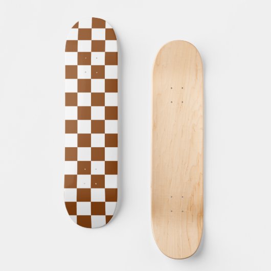 Gelb braun und weiß skateboard (Vorderseite)