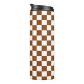 Gelb braun und weiß thermosbecher (Nach rechts gedreht)