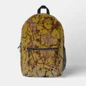 Gelb-braune abstrakte Rucksack (Vorderseite)