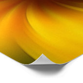 Gelb-braune Strudel-Abstrakte Kunst Poster (Ecke)
