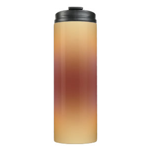 gelb-brauner freiformverlauf auf thermotumbler thermosbecher