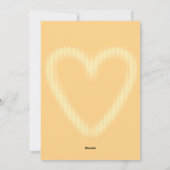 Gelb - Brauner Valentinstag Feiertagskarte (Rückseite)