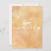 Gelb - Brauner Valentinstag Feiertagskarte (Vorderseite)