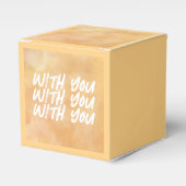 Gelb - Brauner Valentinstag Geschenkschachtel (Vorderseite)