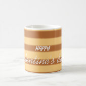 Gelb - Brauner Valentinstag Kaffeetasse (Mittel)