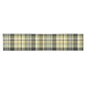 Gelb-braunes Tartan-Karo. Kurzer Tischläufer (Horizontal)